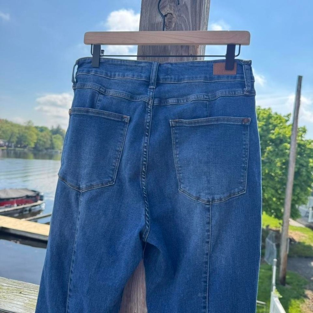 Judy Blue Super Flare Jeans Women's Plus Size 16W Denim Blue Boho Hippie Girly - Picture 7 of 8
